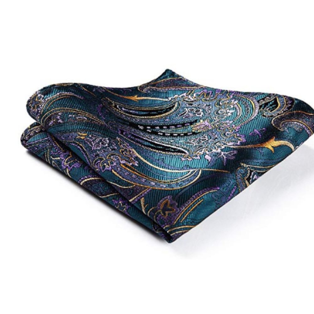 Men's Paisley Floral Jacquard Woven Party Bow Tie - Picture 6 of 7